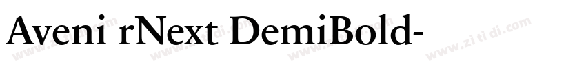 Aveni rNext DemiBold字体转换